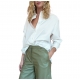 Chemise coton Blanc broderies manches W1R 350B M10974 02 Paul Smith Femme boutique Strasbourg Online shirt woman