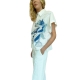 Chemise blanche fleurs bleues manches courtes W1R 347B M10979 01 Paul Smith Femme strasbourg Boutique shirt woman