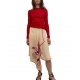 Jupe saumon fleur rouge volants W1R 269S M10977 13 Paul Smith Femme boutique Strasbourg online skirt woman