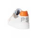 Sneakers cuir blanc spoiler orange Ellis M2S ELS06 MLEA 01 Paul Smith Homme boutique strasbourg online baskets men