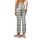 Pantalon Madras turquoise jaune W2R 308T M31154 92 Paul Smith Femme boutique strasbourg tailleur pant suit woman