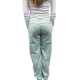 Pantalon droit coton doux turquoise New York Straight 4PNT4R499 MBE059 098 Mason's femme boutique strasbourg france