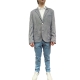 Veste jersey chiné bleu Davinci JT104N 006 Mason's Homme boutique tendance strasbourg france alsace vêtements shop jacket