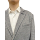 Veste jersey chiné bleu Davinci JT104N 006 Mason's Homme boutique tendance strasbourg france alsace vêtements shop jacket