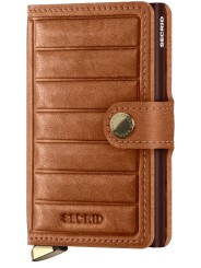 Premium Miniwallet Emboss Lines Cognac Porte Cartes Secrid Mel-Cognac Boutique Strasbourg Online cuir