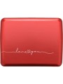 Portefeuille aluminium grand format Love Rouge V2L Ögon boutique strasbourg protège cartes concept store