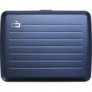 Portefeuille aluminium grand format Navy-Blue V2L Ögon boutique strasbourg protège cartes concept store