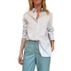 Pantalon toile légère bleu clair W2R 319T M30368 43 Paul Smith Femme Boutique Strasbourg Online 