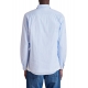 Chemise rayée ajourée bleu ciel blanc M2R 149T M22060 40 Paul Smith Homme Boutique Strasbourg Online shirt men