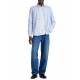 Chemise rayée ajourée bleu ciel blanc M2R 149T M22060 40 Paul Smith Homme Boutique Strasbourg Online shirt men