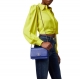 Sac bandoulière Blue Indaco avec logo en métal gold Elisabetta Franchi Femme BS01A Boutique Strasbourg Online bag woman