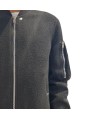Bomber Laine noir Classic Flight Rick Owens Homme RU02D6789 WLD 09 strasbourg france shopping vêtements alsace men jacket