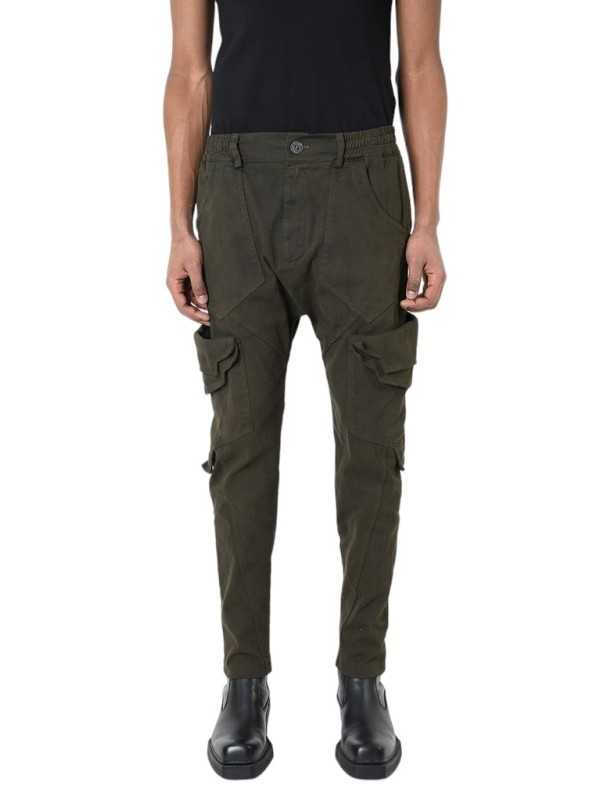 Pantalon poches revers Kaki coton stretch LM192 La Haine Inside Us Homme Alsace Strasbourg Boutique Online 
