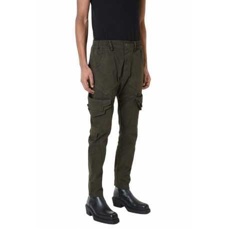 Pantalon poches revers Kaki coton stretch LM192 La Haine Inside Us Homme Alsace Strasbourg Boutique Online 