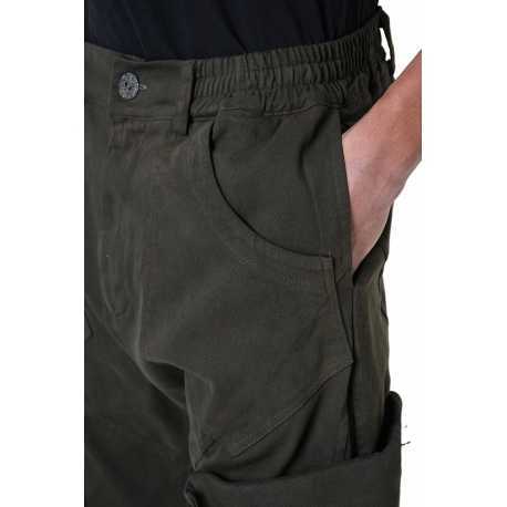 Pantalon poches revers Kaki coton stretch LM192 La Haine Inside Us Homme Alsace Strasbourg Boutique Online 