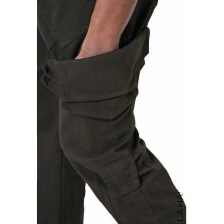 Pantalon poches revers Kaki coton stretch LM192 La Haine Inside Us Homme Alsace Strasbourg Boutique Online 