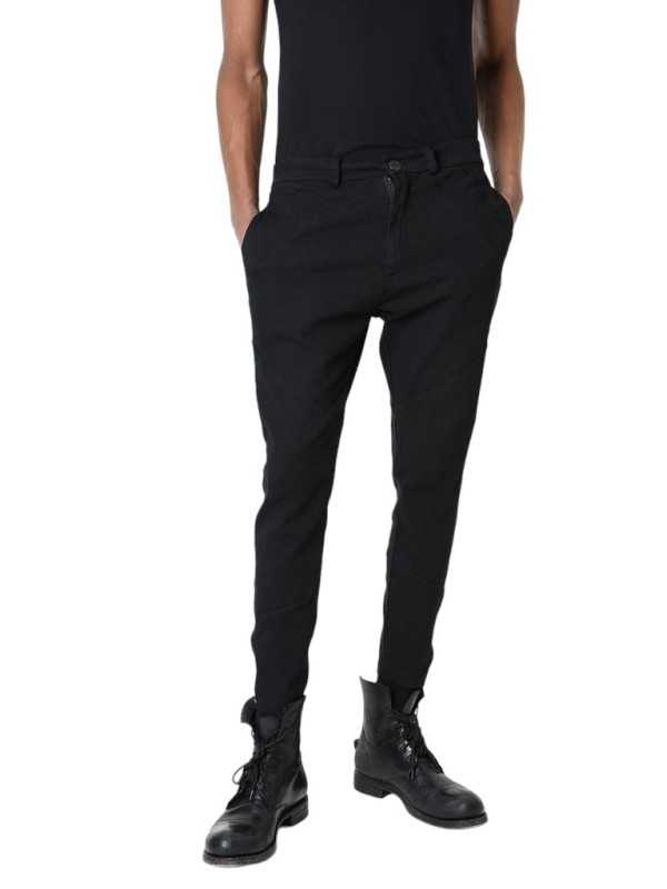 Pantalon Noir coton stretch coutures LM228 La Haine Inside Us Homme Alsace Strasbourg Boutique Online 