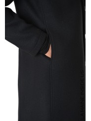 Manteau noir classique col officier LM238 La Haine Inside Us Homme Alsace Strasbourg Boutique Online 