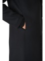 Manteau noir classique col officier LM238 La Haine Inside Us Homme Alsace Strasbourg Boutique Online 