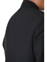 Manteau noir classique col officier LM238 La Haine Inside Us Homme Alsace Strasbourg Boutique Online 