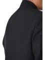 Manteau noir classique col officier LM238 La Haine Inside Us Homme Alsace Strasbourg Boutique Online 