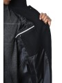 Manteau noir classique col officier LM238 La Haine Inside Us Homme Alsace Strasbourg Boutique Online 