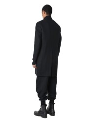 Manteau noir classique col officier LM238 La Haine Inside Us Homme Alsace Strasbourg Boutique Online 