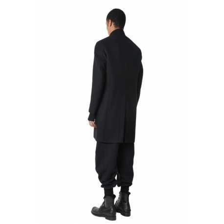 Manteau noir classique col officier LM238 La Haine Inside Us Homme Alsace Strasbourg Boutique Online 