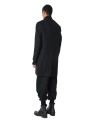 Manteau noir classique col officier LM238 La Haine Inside Us Homme Alsace Strasbourg Boutique Online 