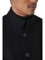 Manteau noir classique col officier LM238 La Haine Inside Us Homme Alsace Strasbourg Boutique Online 