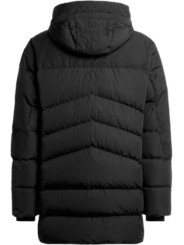 Doudoune Hikari noire Bimatière lisse devant matelssée arrière Parajumpers PJS Homme PMPUUP02 541