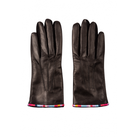 Gants cuir Noir bord brode baya W1A 430GL J459 79