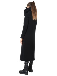 Manteau long zippé Noir laine Vierge LW798 La Haine Inside Us Femme boutique strasbourg france alsace vêtements shop 