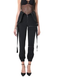 Salopette noir poches cargo techno stretch LW928 La Haine Inside Us Femme Alsace Strasbourg Boutique Mode Online 