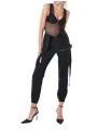 Salopette noir poches cargo techno stretch LW928 La Haine Inside Us Femme Alsace Strasbourg Boutique Mode Online 