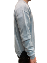 Pull Col Montant ciel Cachemire Laine Round Neck Rick Owens Homme RU02D6684 WSBR 36