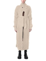 Manteau maille écru long épaisseur 3 LW962 La Haine Inside Us Femme boutique france strasbourg alsace shop vêtements