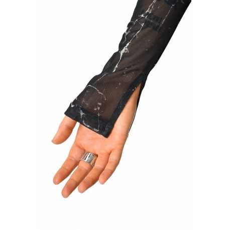 T-shirt resille imprimé marbré noir blanc LW788 La Haine Inside Us Femme boutique strasbourg france shop vêtements shop