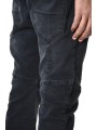 Jeans Noir stretch coutures genou LM218 La Haine Inside Us Homme Alsace Strasbourg Boutique Online 