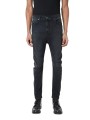 Jeans Noir stretch coutures genou LM218 La Haine Inside Us Homme Alsace Strasbourg Boutique Online 