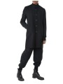 Manteau noir classique col officier LM238 La Haine Inside Us Homme Alsace Strasbourg Boutique Online 