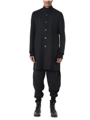 Manteau noir classique col officier LM238 La Haine Inside Us Homme Alsace Strasbourg Boutique Online 