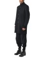Manteau noir classique col officier LM238 La Haine Inside Us Homme Alsace Strasbourg Boutique Online 