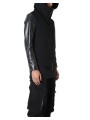 Blouson capuche manche cuir noir LM182 La Haine Inside Us Homme Alsace Strasbourg Boutique Online 