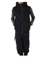 Blouson capuche manche cuir noir LM182 La Haine Inside Us Homme Alsace Strasbourg Boutique Online 