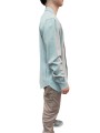 Chemise Pression Col V Flanelle ciel Snap collar Rick Owens Homme RU02D6290 FL 36 Boutique Strasbourg shirt men fashion