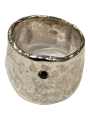 Bague Cora Large Argent 1 Diamant Noir 0.14ct Rosa Maria boutique concept store strasbourg france online ring
