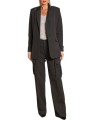 Pantalon large Gris souris Rayé Bronze poches cargo Victoria NT346 006