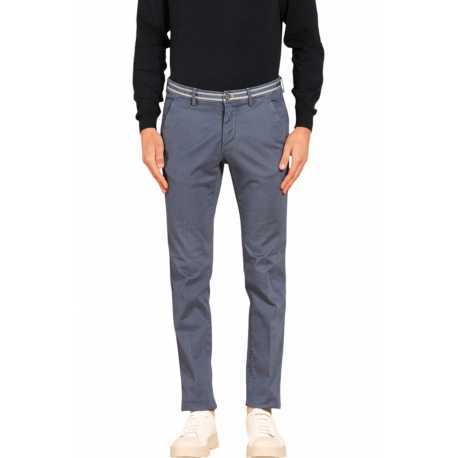 Chino coton stretch Indigo Ceinture Rayée Torino Winter Mason's Homme N3 MBE130 251 Strasbourg Boutique Online Mode 