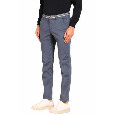 Chino coton stretch Indigo Ceinture Rayée Torino Winter Mason's Homme N3 MBE130 251 Strasbourg Boutique Online Mode 